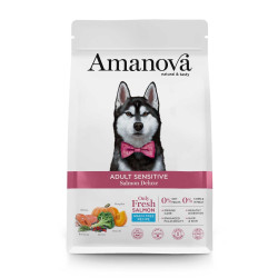 Amanova Sensitive kuivtoit tundliku nahaga koerale 10kg lõhega