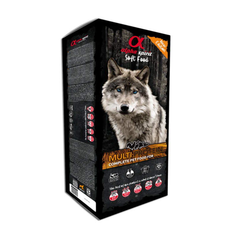 Alpha Spirit Semimoist Multiprotein külmpressitud poolniiske toit koertele 9kg