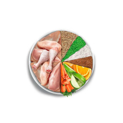 Amanova Medium kuivtoit keskmist kasvu koertele 2kg kanaga