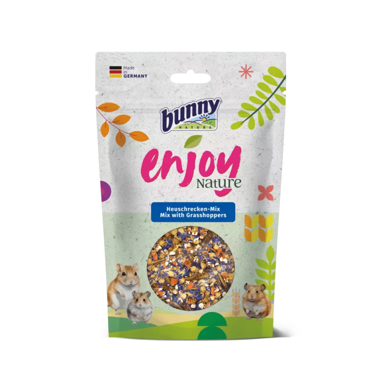BUNNY ENJOY Nature Mix with GRASSHOPPERS 50g