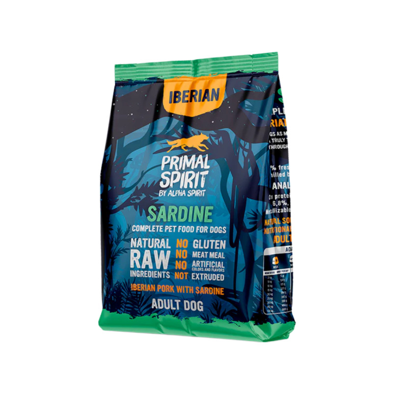 Alpha Spirit Primal Spirit Iberian Sardine for dogs 1kg