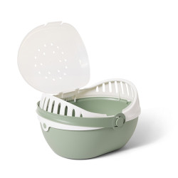 Savic Pet Carrier Elmo M väikelooma transpordipuur roheline