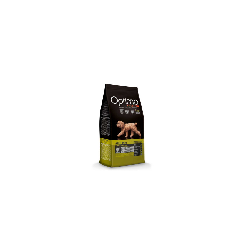 Optimanova Digestive Mini kuivtoit väikest tõugu koerale jänes&kartul 2kg