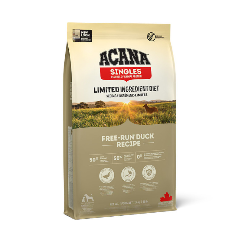 Acana Free-Run Duck kuivtoit koertele pardiga