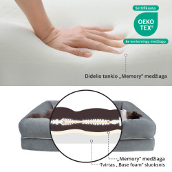 O.buddy Pet Comfort Lounge ortopeediline koerapesa - Bosse