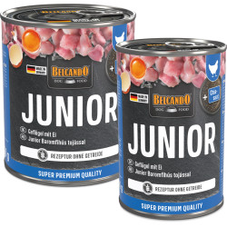 Belcando Junior Poultry with Egg konserv linnuliha ja munadega noortele koertele