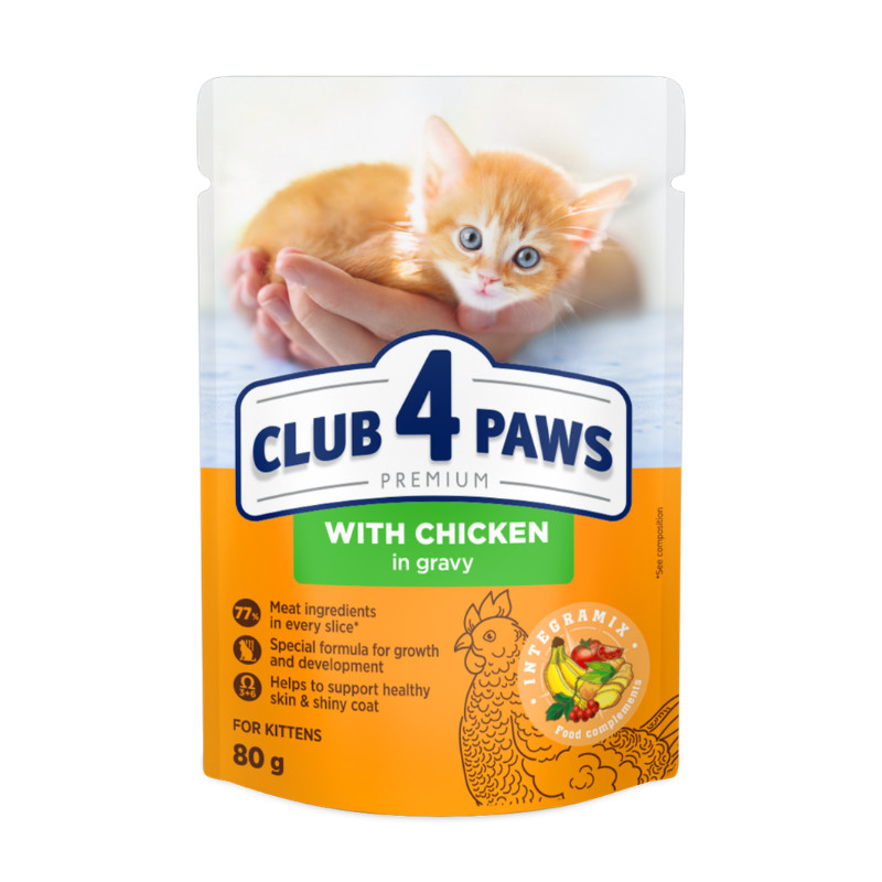 Club 4 Paws Premium kanakonservid kastmes kassipoegadele