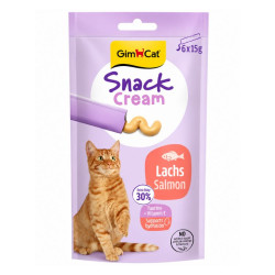 GimCat Snack Cream kreemjad maiustused lõhega kassidele