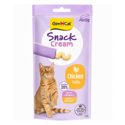 GimCat Snack Cream kreemjad maiustused kana maitsega kassidele