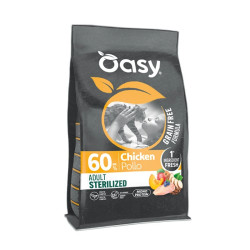 Oasy Grain Free Adult Sterilized kuivtoit kanaga steriliseeritud kassidele