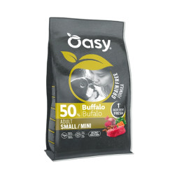 Oasy Grain Free Adult Small/Mini kuivtoit pühvlilihaga väikest tõugu koertele