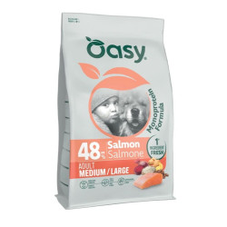 Oasy Monoprotein Medium/Large kuivtoit lõhega keskmist ja suurt tõugu koertele