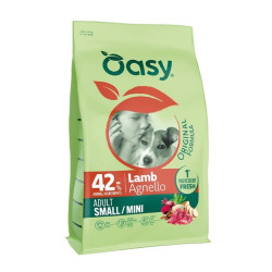 Oasy Original Adult Small and Mini kuivtoit tallelihaga väikest tõugu koertele