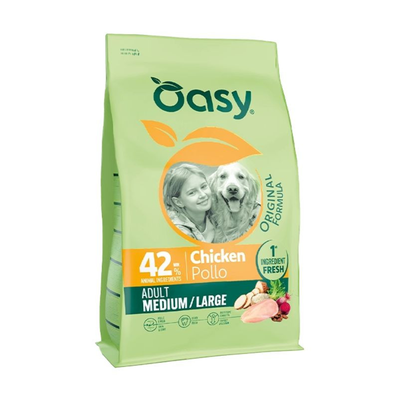 Oasy Original Medium/Large kuivtoit kanaga keskmist ja suurt tõugu koertele