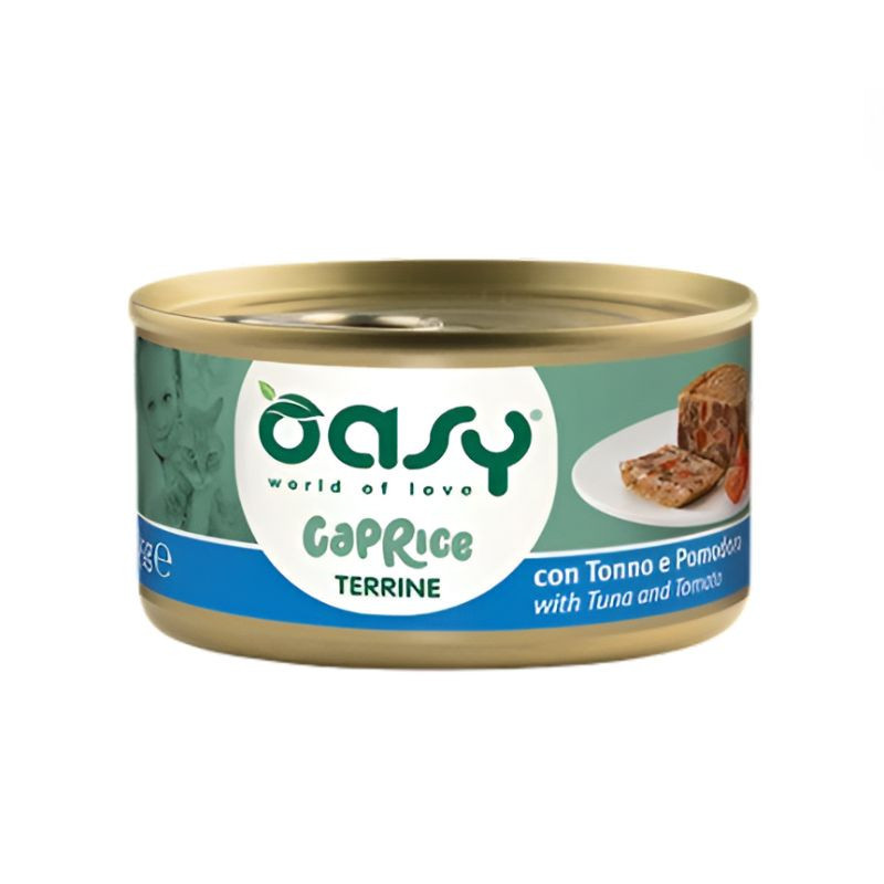 Oasy Caprice Terrine konservid tuunikala ja tomatitega kassidele