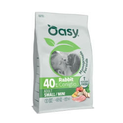Oasy Monoprotein Adult Small/Mini kuivtoit küülikulihaga väikest tõugu koertele