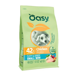 Oasy Original Puppy/Junior Small and Mini kuivtoit kanaga kutsikatele