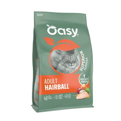 Oasy Superior Adult Hairball kuivtoit kanaga kassidele