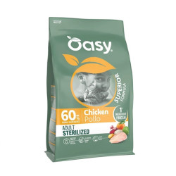Oasy Superior Adult Sterilized kuivtoit kanaga steriliseeritud kassidele