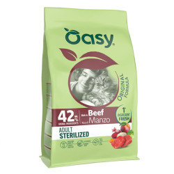 Oasy Original Sterilised kuivtoit veiselihaga steriliseeritud kassidele