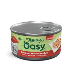 Oasy Natury Soft Jelly konservid kanaliha, pardiliha ja köögiviljadega koertele