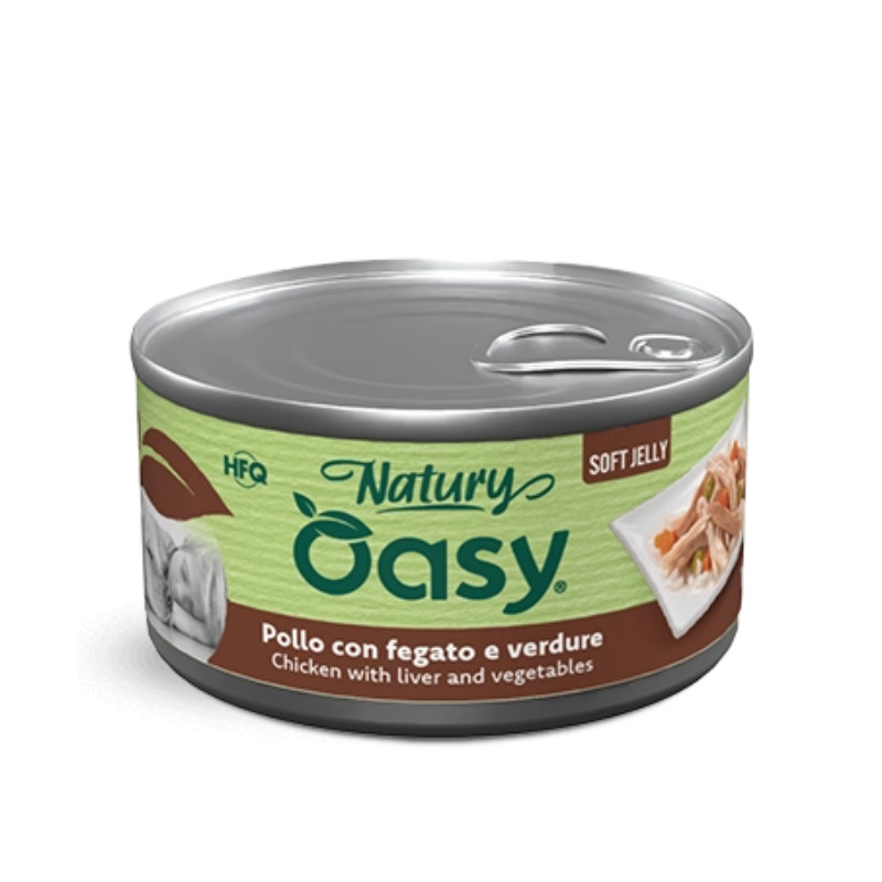 Oasy Natury Soft Jelly konservid kanaliha, maksade ja köögiviljadega koertele