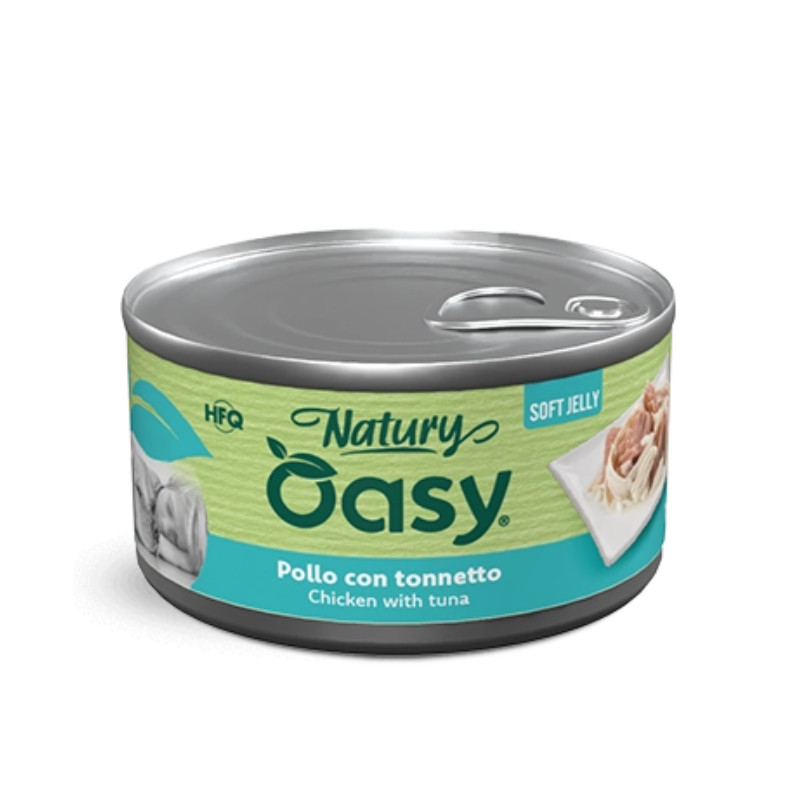 Oasy Natury Soft Jelly konservid kanaliha ja tuunihalaga koertele