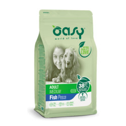 Oasy Adult Medium kuivtoit kalaga koertele