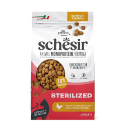 Schesir Monoprotein kuivtoit kanaliha ja steriliseeritud kassidele - Bosse.ee