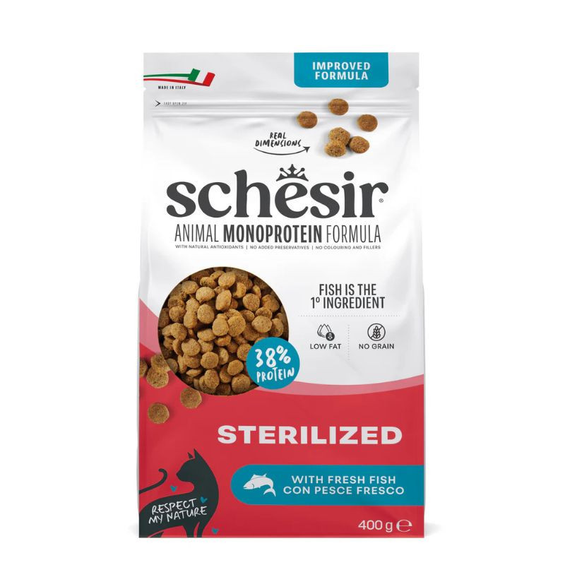 Schesir Monoprotein kuivtoit kalaga steriliseeritud kassidele - Bosse