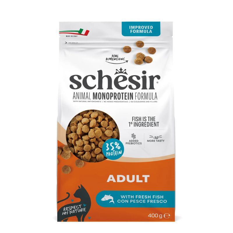 Schesir Monoprotein kuivtoit kalaga kassidele - Bosse