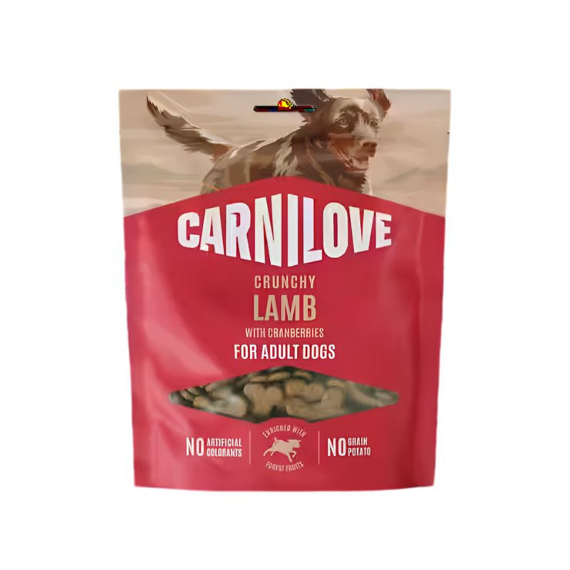 Carnilove Crunchy maiused lambalihaga ja jõhvikatega koertele