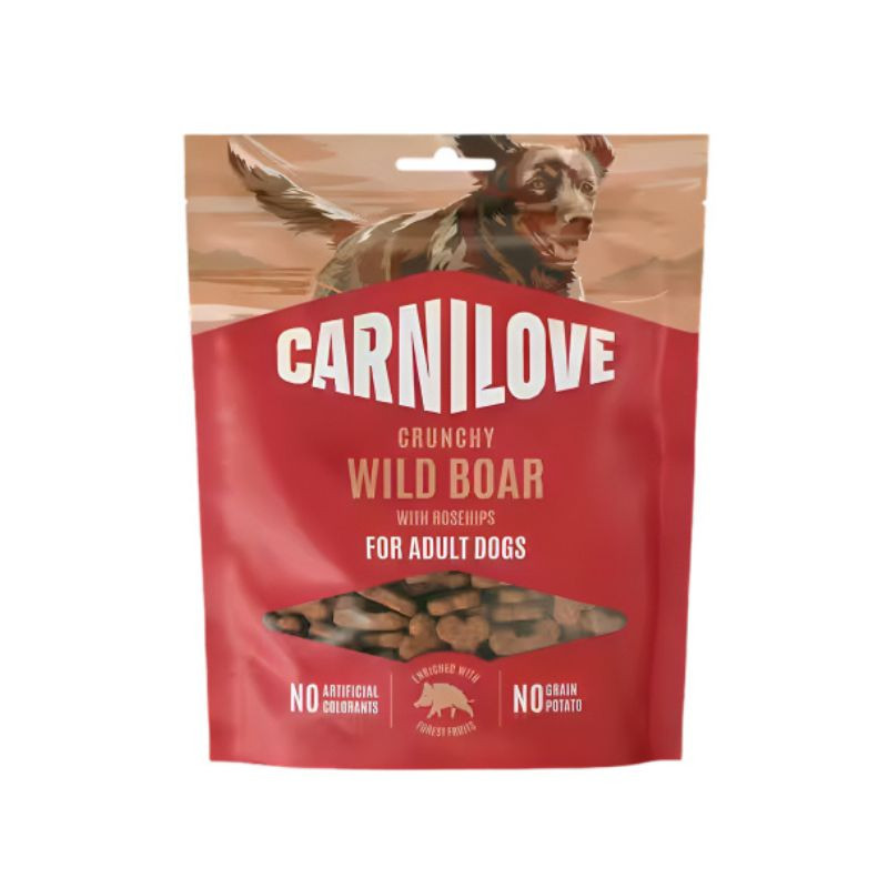 Carnilove Crunchy maiused metssealihaga ja kibuvitsamarjadega koertele