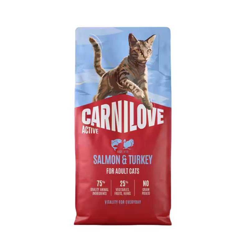 Carnilove Active kuivtoit lõhe ja kalkunilihaga kassipoegadele