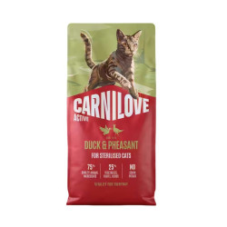 Carnilove Active kuivtoit pardi ja faasanilihaga steriliseeritud kassidele