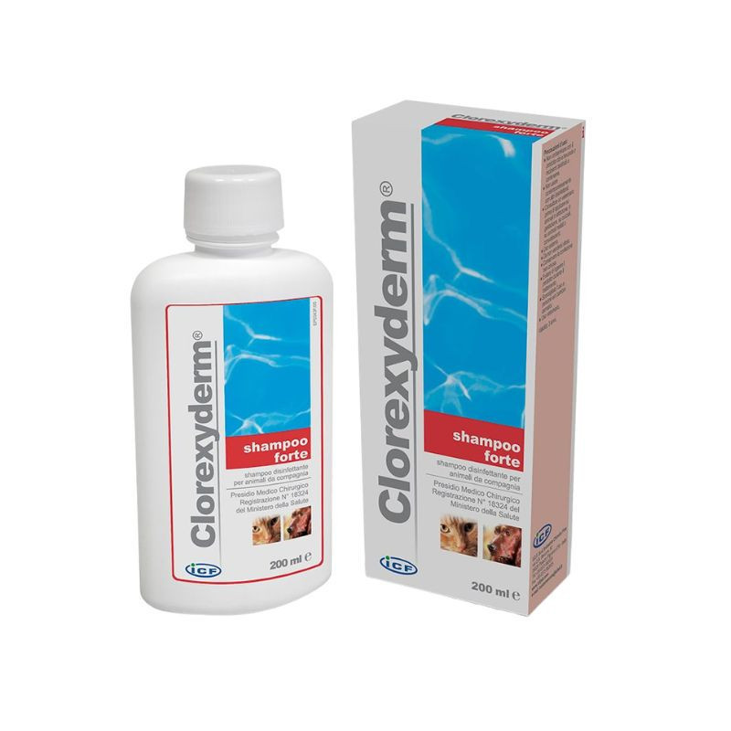 Clorexyderm Shampoo forte 2% šampoon koertele ja kassidele