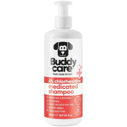 Buddycare Pet Antiseptic Chlorhexidine Medicated šampoon koertele ja kassidele
