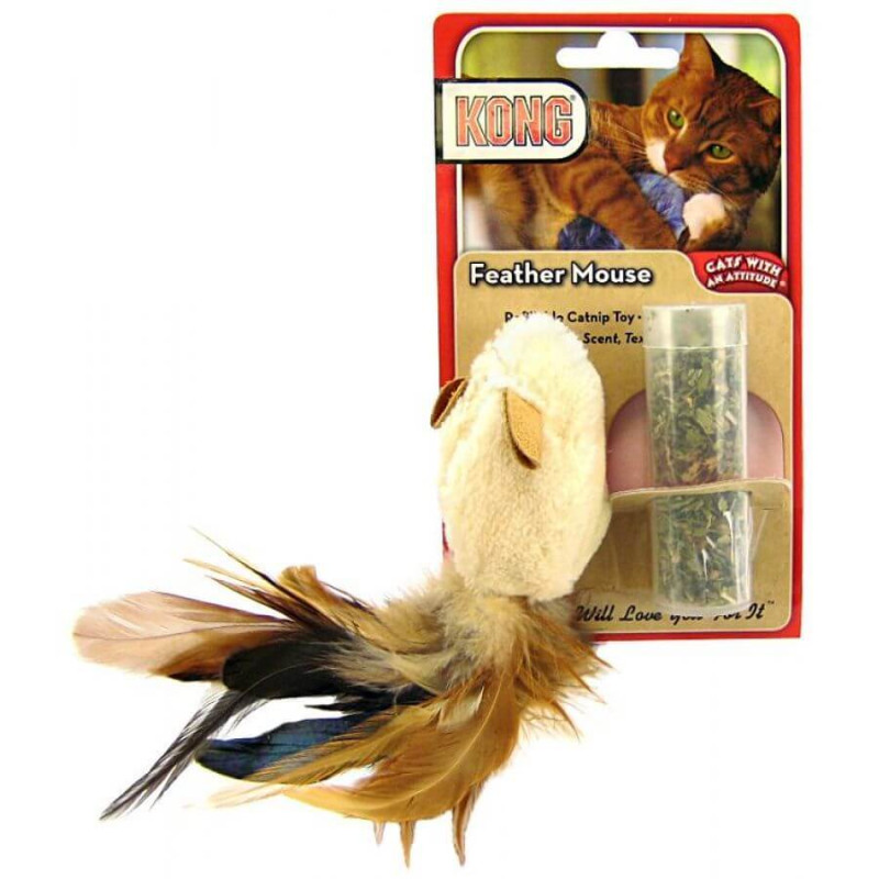Kong Feather mouse mänguasi kassidele