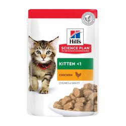 Hill's Science Plan Feline Kitten Chicken Pouch guljašš kassipoegadele