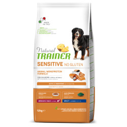 Trainer Fitness 3 Adult Medium & Maxi Salmon-Maize-Oil No Gluten lõhega kuivtoit koertele