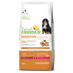 Trainer Fitness 3 Puppy medium & maxi lõhega kuivtoit noortele kutsikatele
