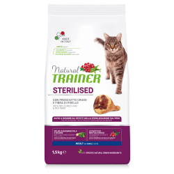 Trainer Natural Cat Adult with Dry-Cured Ham vinnutatud singiga kuivtoit kassidele