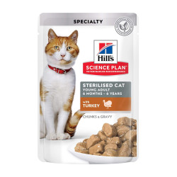 Hill`s Science Plan Sterilised Cat Young Adult Turkey guljašš kassidele